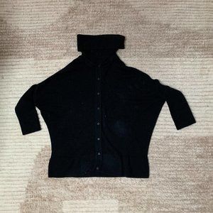 Vetta Capsule Oversized Sweater Detachable Turtle Neck Cardigan